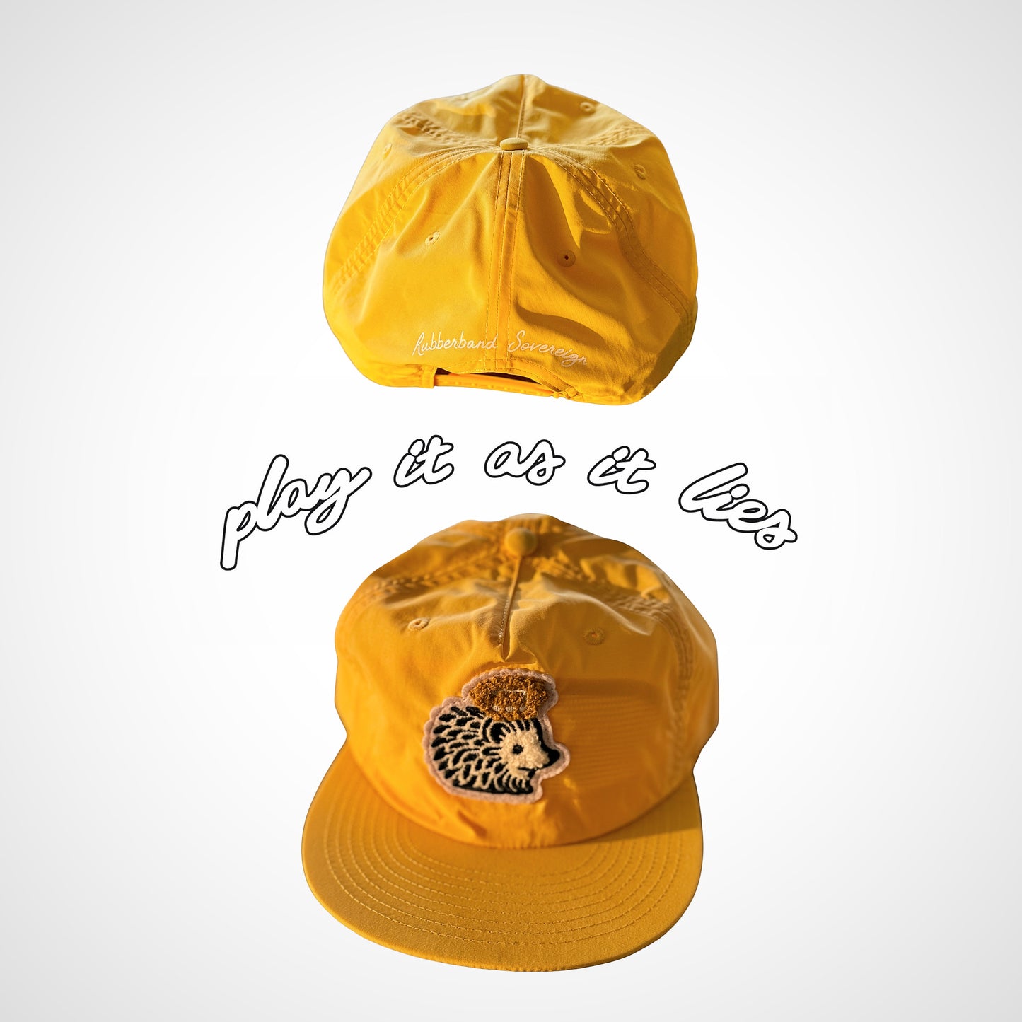 Rubberband Sovereign “Lil Guy” Hedgehog Cap (yellow)